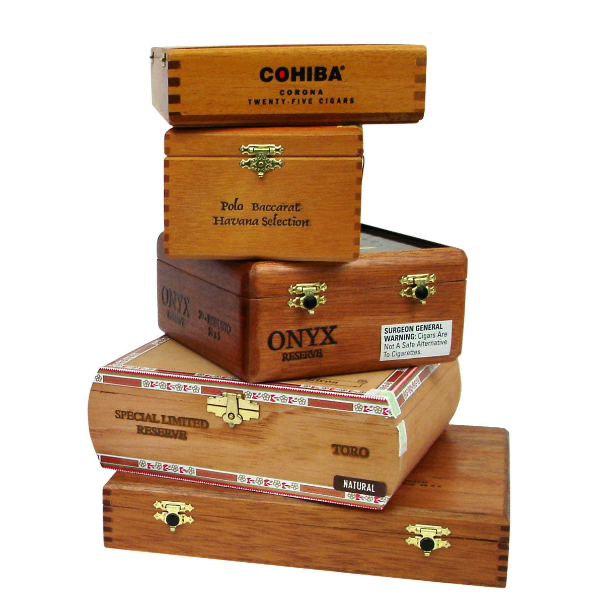 Premium Wooden Empty Cigar Boxes for Decor & Crafts Contemporary Rare Lot  of 10