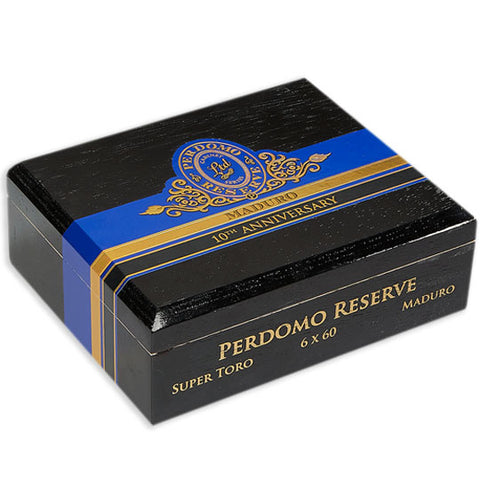 Perdomo Reserve 10th Anniversary Contemporary Empty Cigar Box