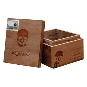 RoMa Craft Aquitaine Skull Contemporary Empty Cigar Box