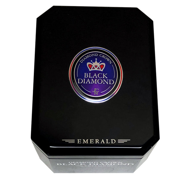 Diamond Crown Black Diamond High Gloss Finish Empty Cigar Box