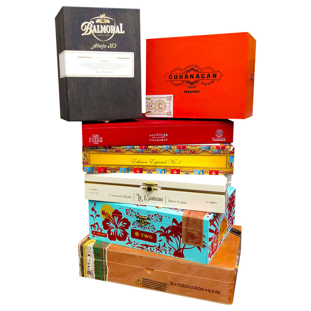 Premium Wooden Empty Cigar Boxes for Decor & Crafts Contemporary Rare Lot  of 10