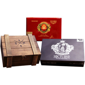 Super Premium Assorted Contemporary Empty Cigar Boxes 3-Pack